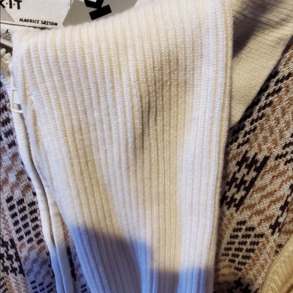 NWT Vintage KIKIT CARDIGAN ZIP DOWN SWEATER LARGE - Picture 5 of 10